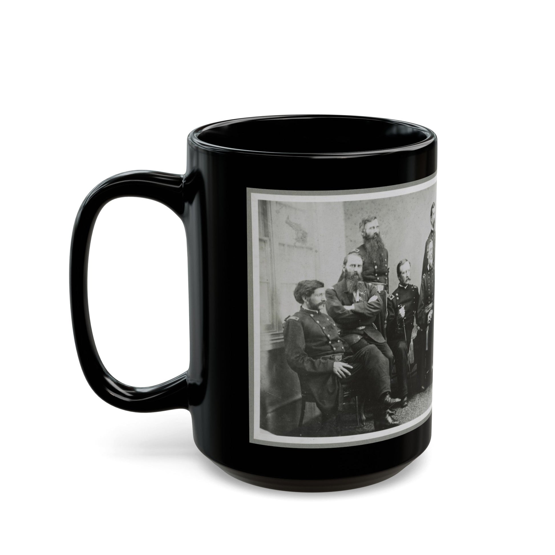 Board Which Tried Lincoln Conspirators (U.S. Civil War) Black Coffee Mug-The Sticker Space