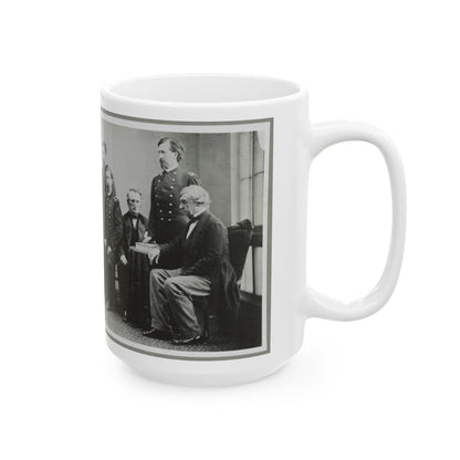 Board Which Tried Lincoln Conspirators (U.S. Civil War) White Coffee Mug-The Sticker Space