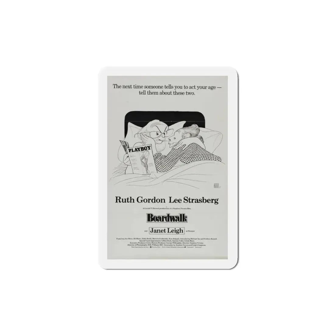 Boardwalk 1979 Movie Poster Refrigerator Magnet 4 Inch - The Sticker Space