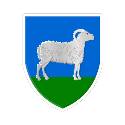 Boazum wapen (Netherlands) (Coat of Arms) STICKER Vinyl Kiss-Cut Decal 6 Inch White - The Sticker Space