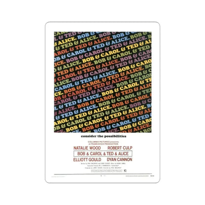 Bob & Carol & Ted & Alice 1969 Movie Poster STICKER Vinyl Die-Cut Decal - The Sticker Space