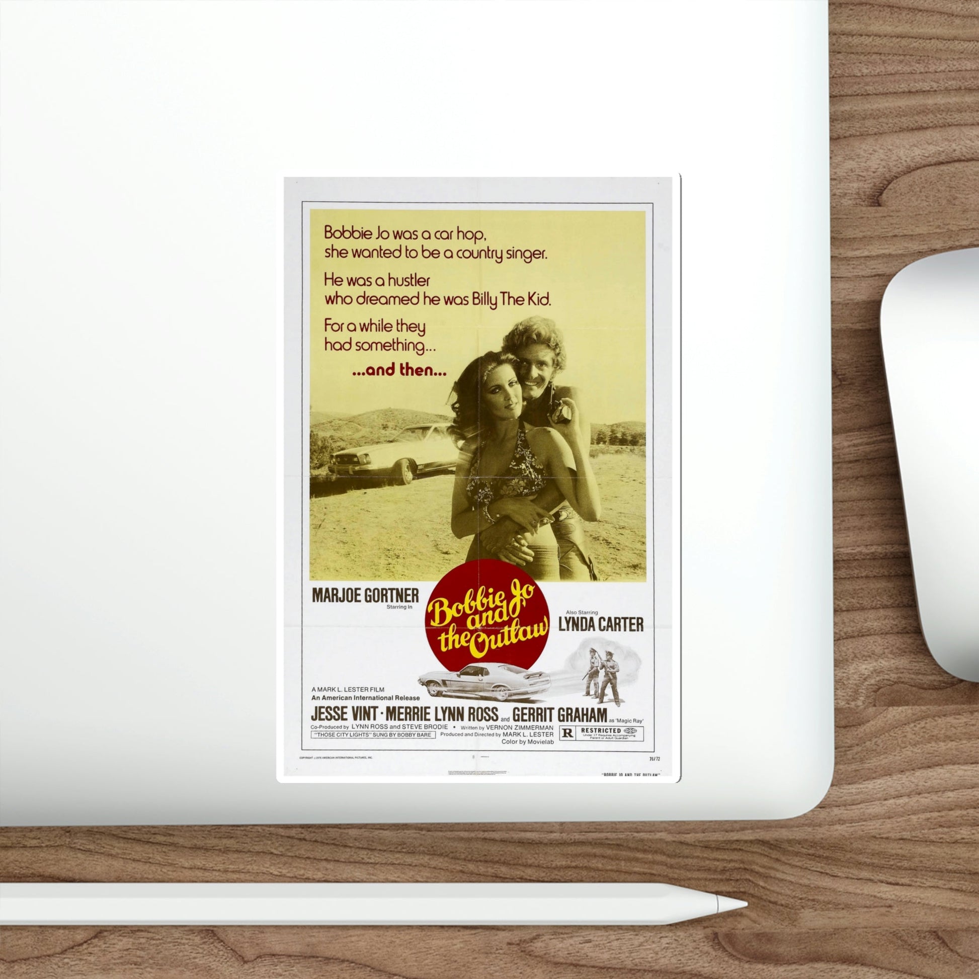 Bobbie Jo and the Outlaw 1976 Movie Poster STICKER Vinyl Die-Cut Decal-The Sticker Space