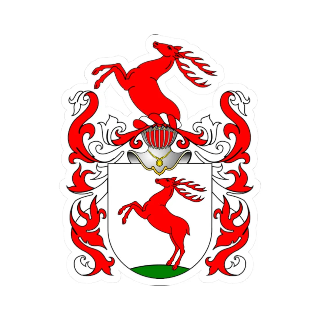 Bock I POL COA (Poland) (Coat of Arms) STICKER Vinyl Kiss-Cut Decal 2 Inch White - The Sticker Space