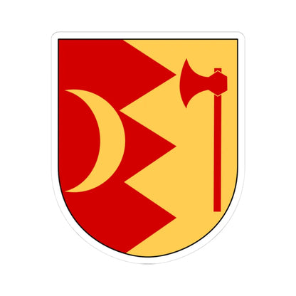 Boda vapen (Sweden) (Coat of Arms) STICKER Vinyl Kiss-Cut Decal 3 Inch White - The Sticker Space