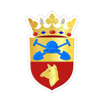 Bodegraven-Reeuwijk wapen (Netherlands) (Coat of Arms) STICKER Vinyl Kiss-Cut Decal 6 Inch White - The Sticker Space