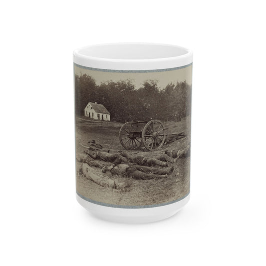 Bodies Of Confederate Artillerymen Near Dunker Church (U.S. Civil War) White Coffee Mug