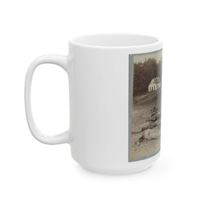 Bodies Of Confederate Artillerymen Near Dunker Church (U.S. Civil War) White Coffee Mug