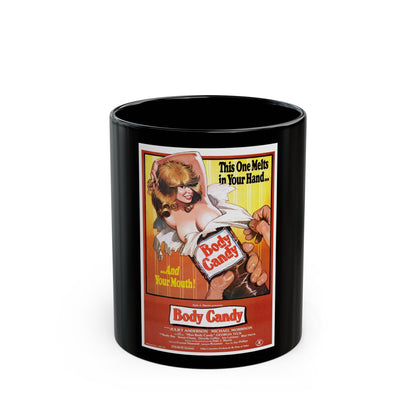 BODY CANDY 1980 Movie Poster - Black Coffee Mug-11oz-The Sticker Space