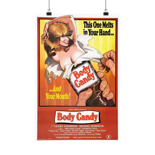 BODY CANDY 1980 - Paper Movie Poster 12″ x 18″ Matte - The Sticker Space