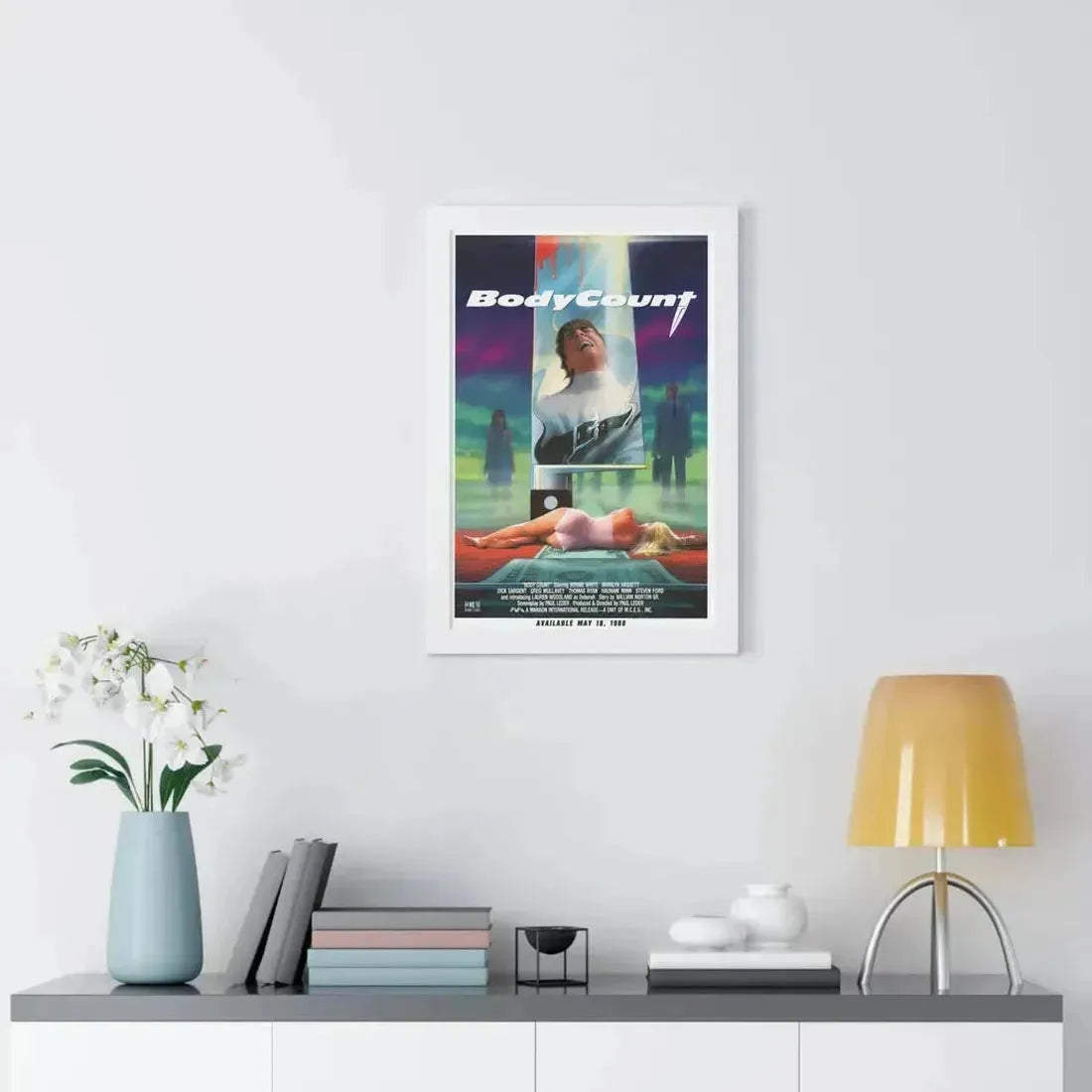 BODY COUNT 1986 - Framed Movie Poster - The Sticker Space