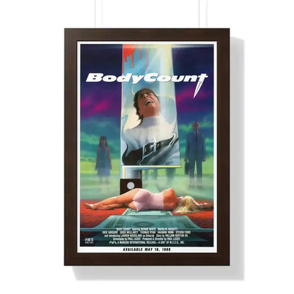 BODY COUNT 1986 - Framed Movie Poster - The Sticker Space