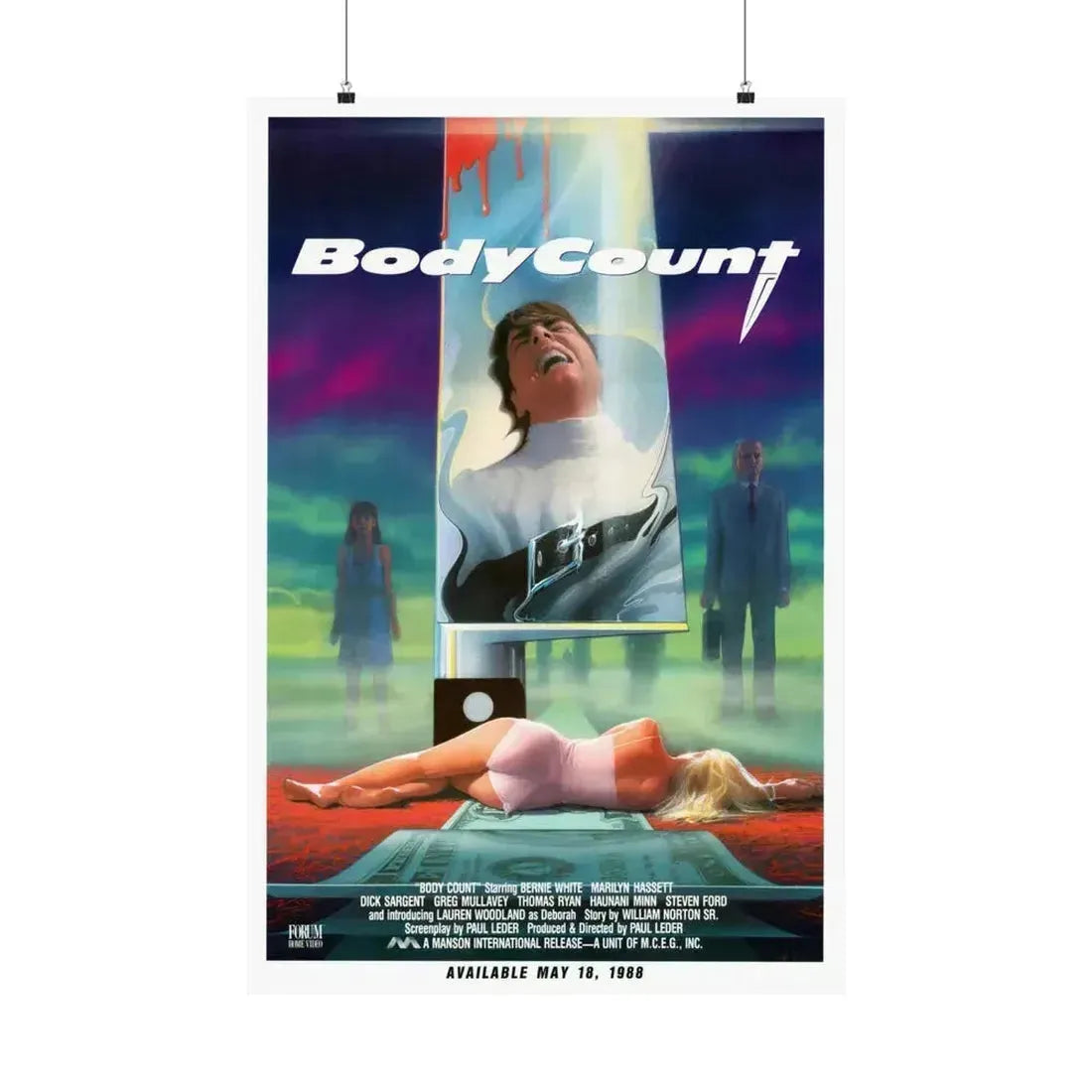 BODY COUNT 1986 - Paper Movie Poster 24″ x 36″ Matte - The Sticker Space