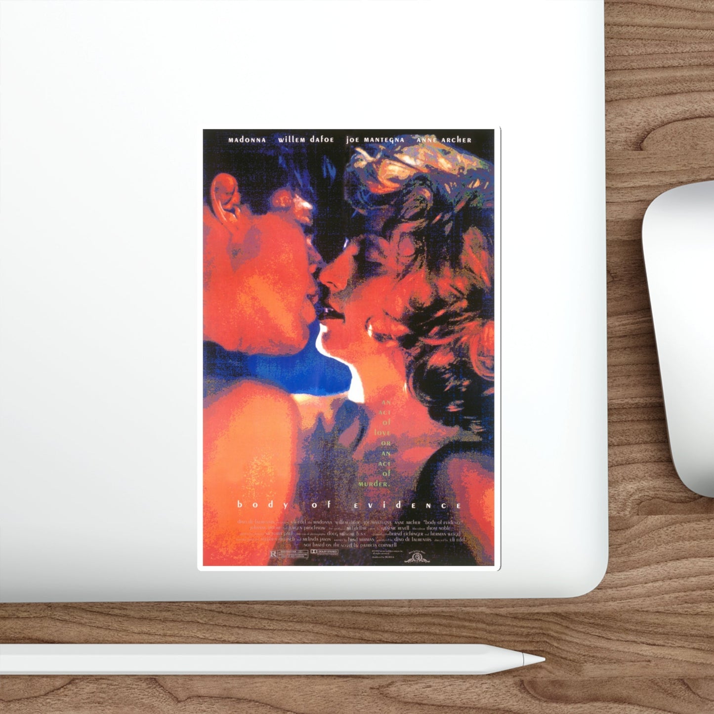 Body of Evidence 1993 Movie Poster STICKER Vinyl Die-Cut Decal-The Sticker Space