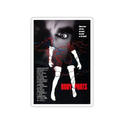 BODY PARTS 1991 Movie Poster STICKER Vinyl Die-Cut Decal 6 Inch - The Sticker Space