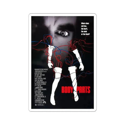 BODY PARTS 1991 Movie Poster - STICKER Vinyl Kiss-Cut Decal 6 Inch White - The Sticker Space