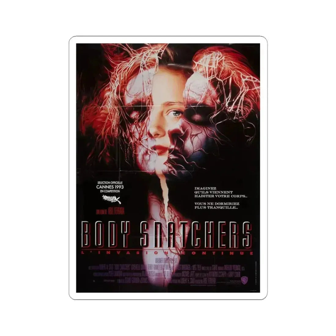 BODYSNATCHERS 1993 Movie Poster - STICKER Vinyl Kiss-Cut Decal 6 Inch White - The Sticker Space