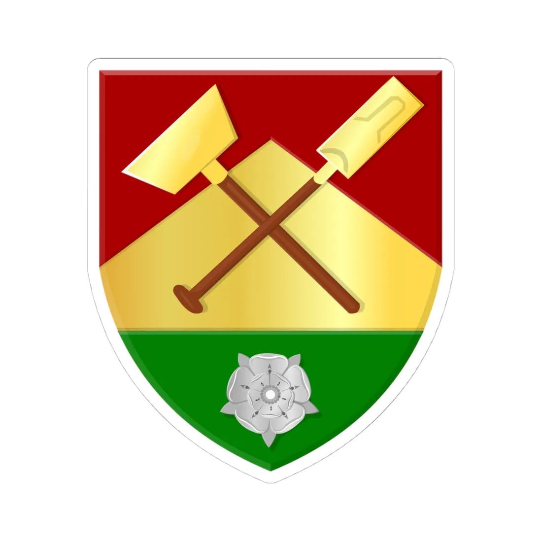 Boelenslaan (Netherlands) (Coat of Arms) STICKER Vinyl Kiss-Cut Decal 4 Inch White - The Sticker Space