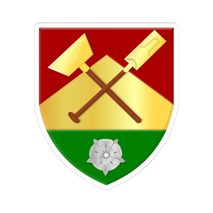 Boelenslaan (Netherlands) (Coat of Arms) STICKER Vinyl Kiss-Cut Decal 4 Inch White - The Sticker Space