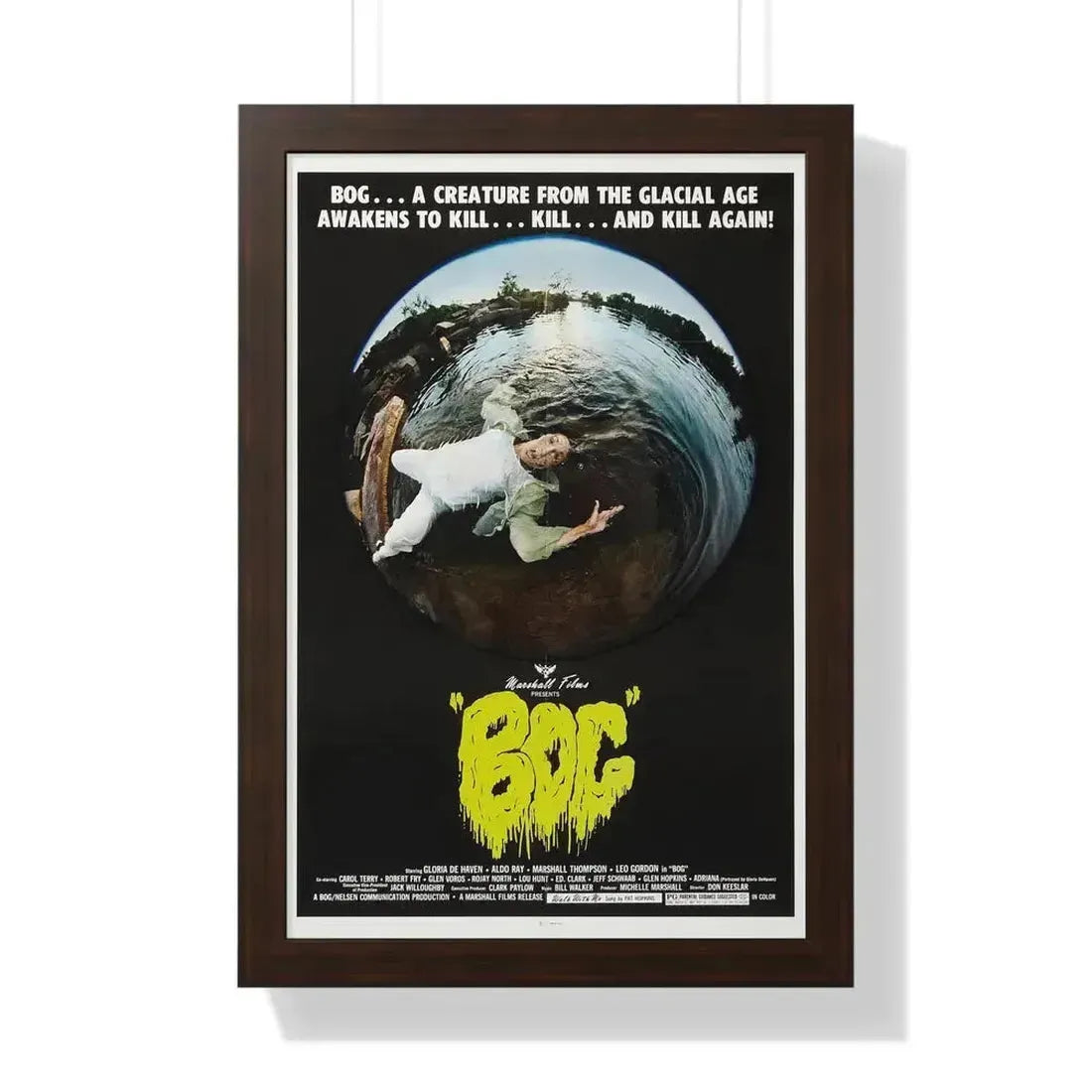 BOG 1979 - Framed Movie Poster 16″ x 24″ Walnut - The Sticker Space