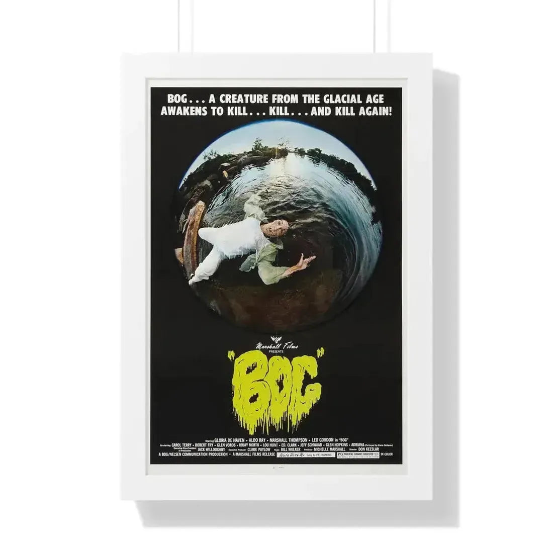 BOG 1979 - Framed Movie Poster 16″ x 24″ White - The Sticker Space