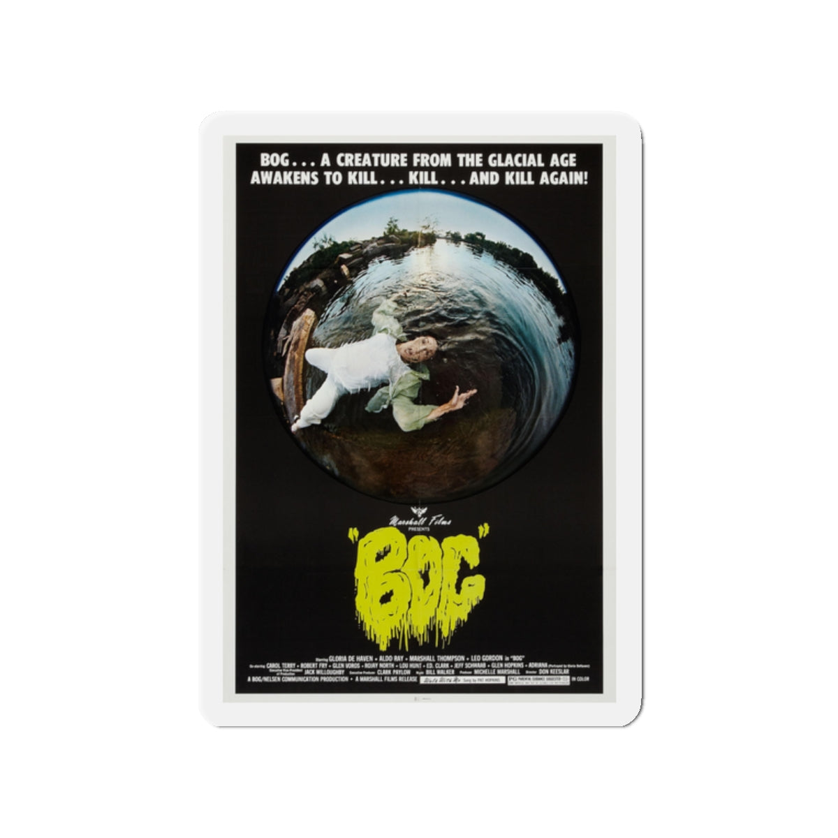 BOG 1979 Movie Poster - Die-Cut Magnet-2" x 2"-The Sticker Space