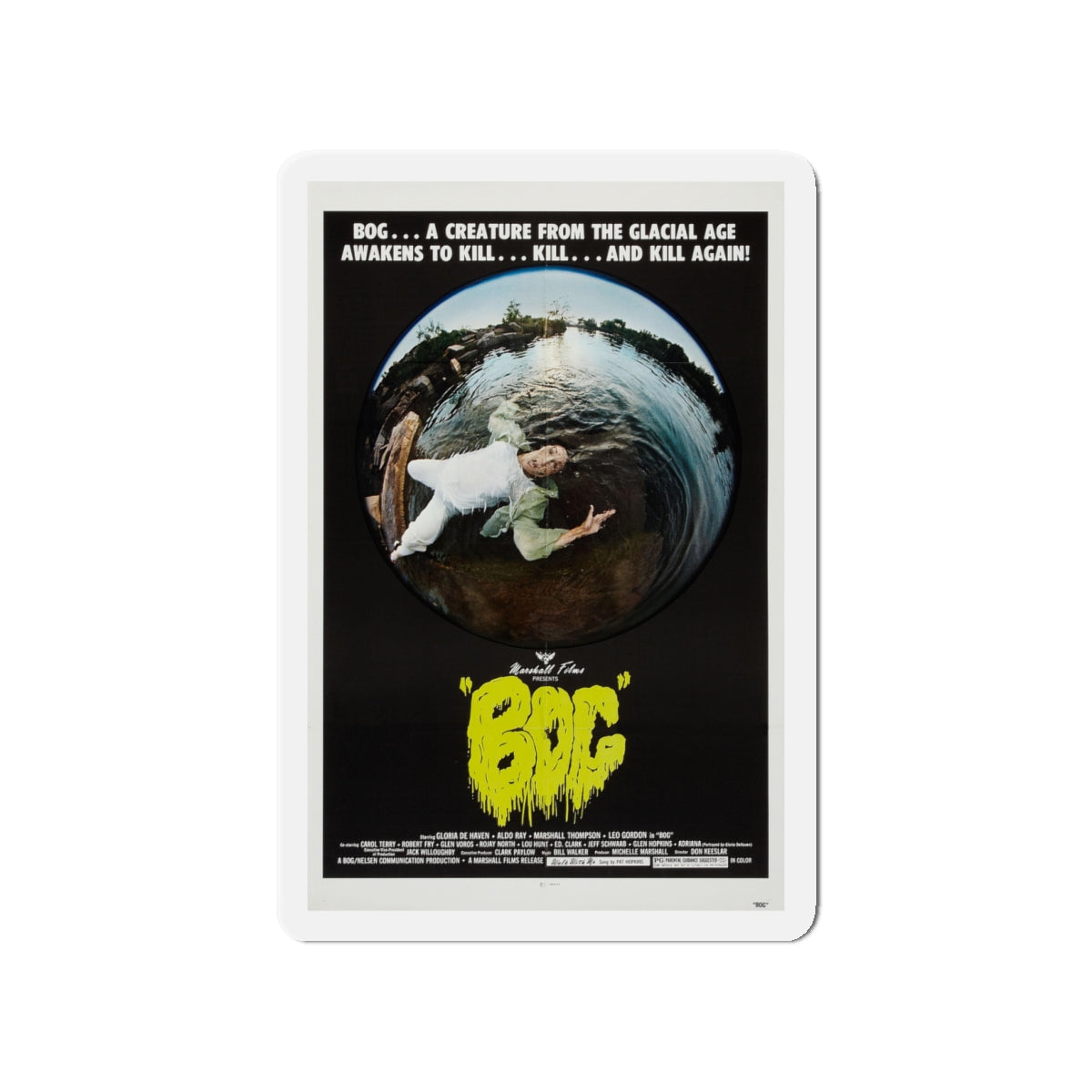 BOG 1979 Movie Poster - Die-Cut Magnet-4" x 4"-The Sticker Space