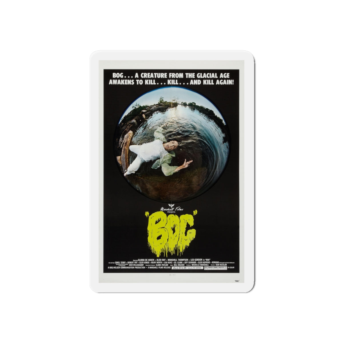 BOG 1979 Movie Poster - Die-Cut Magnet-6 × 6"-The Sticker Space