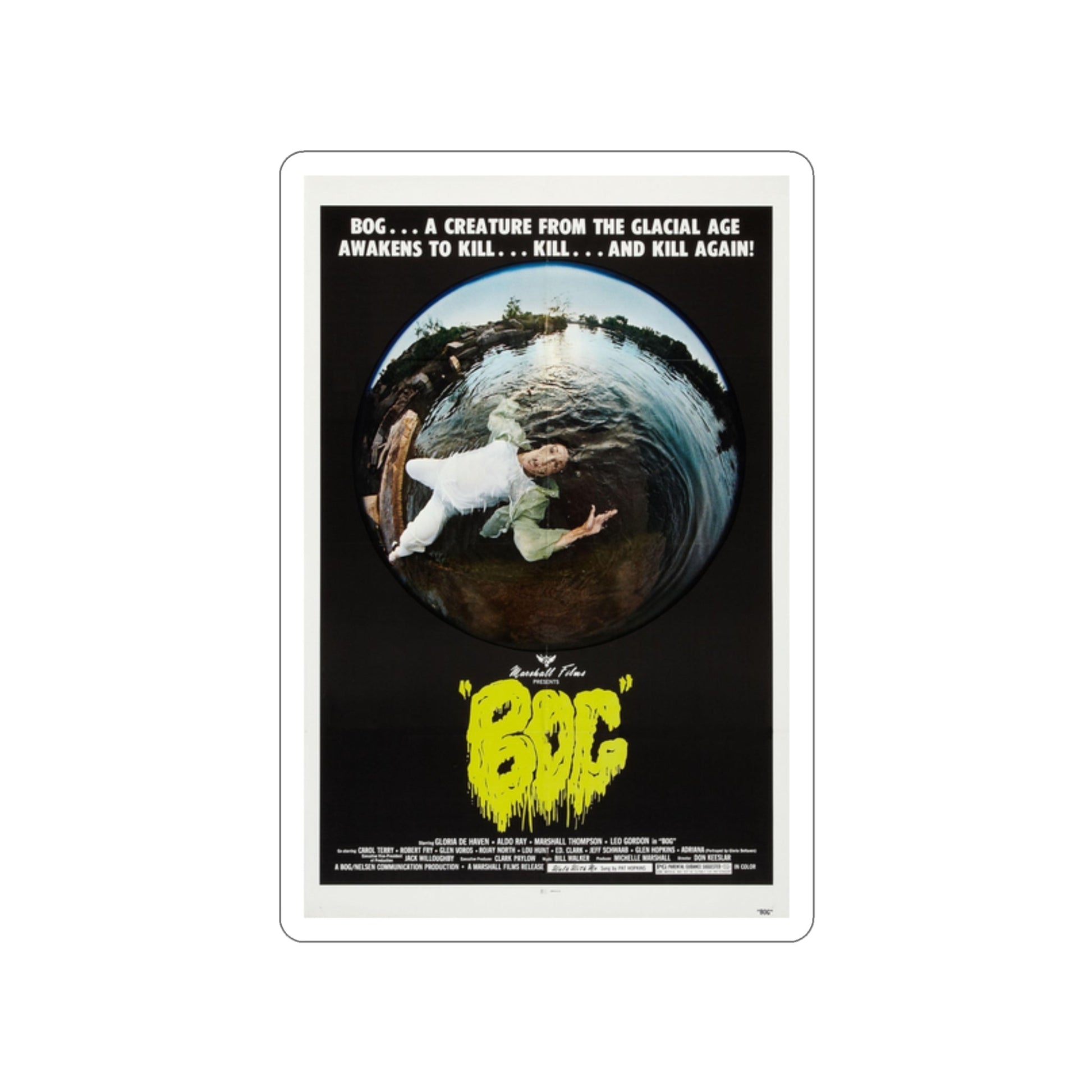 BOG 1979 Movie Poster STICKER Vinyl Die-Cut Decal-2 Inch-The Sticker Space