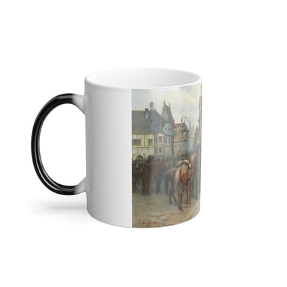 Bogdan Pavlovich Willewalde (1819-1903) Blucher and the Cossacks in Bautzen - Color Changing Mug 11oz-11oz-The Sticker Space