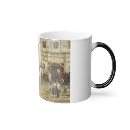 Bogdan Pavlovich Willewalde (1819-1903) Blucher and the Cossacks in Bautzen - Color Changing Mug 11oz-11oz-The Sticker Space