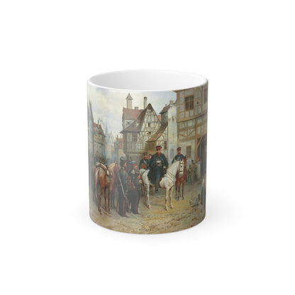 Bogdan Pavlovich Willewalde (1819-1903) Blucher and the Cossacks in Bautzen - Color Changing Mug 11oz-11oz-The Sticker Space