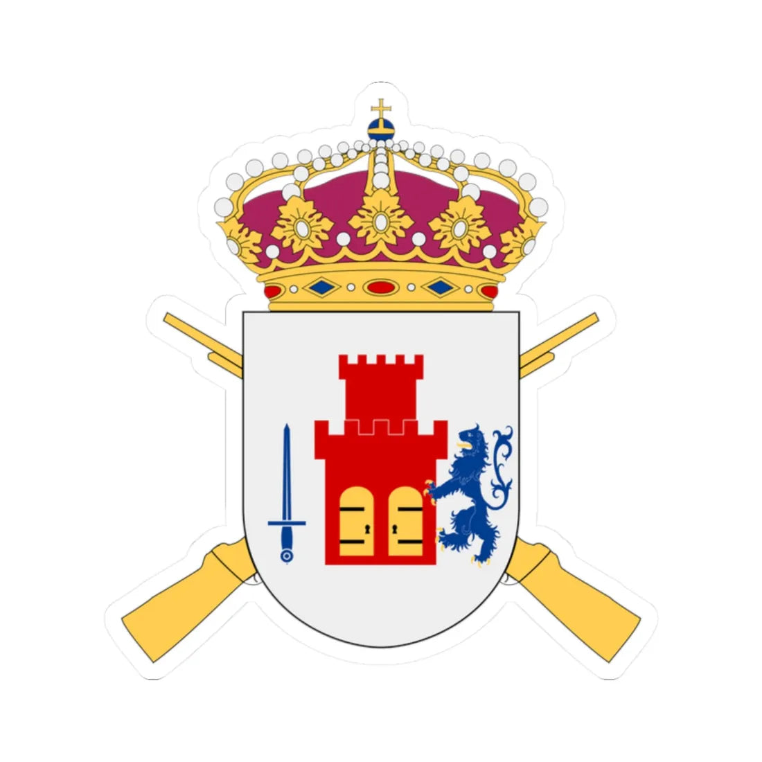 BohusDalgruppen vapen (Sweden) (Coat of Arms) STICKER Vinyl Kiss-Cut Decal 2 Inch White - The Sticker Space