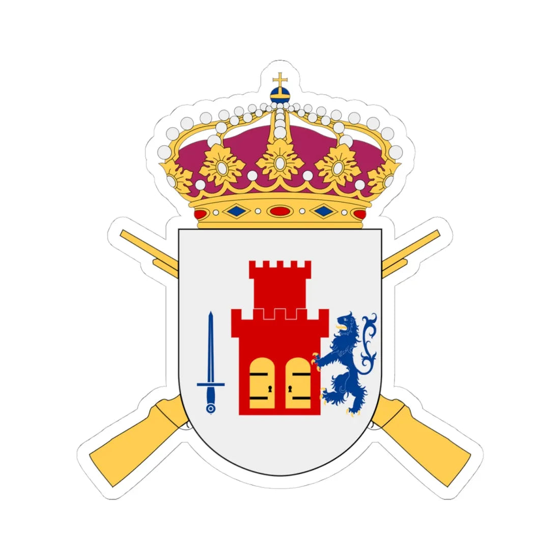 BohusDalgruppen vapen (Sweden) (Coat of Arms) STICKER Vinyl Kiss-Cut Decal 4 Inch White - The Sticker Space