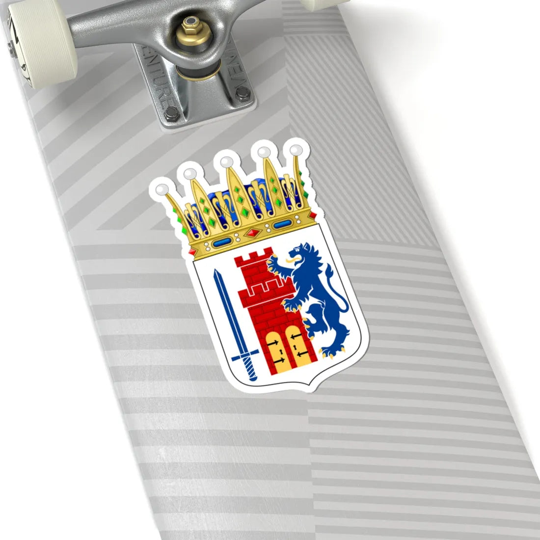 Bohusläns vapen crowned (Sweden) (Coat of Arms) STICKER Vinyl Kiss-Cut Decal - The Sticker Space