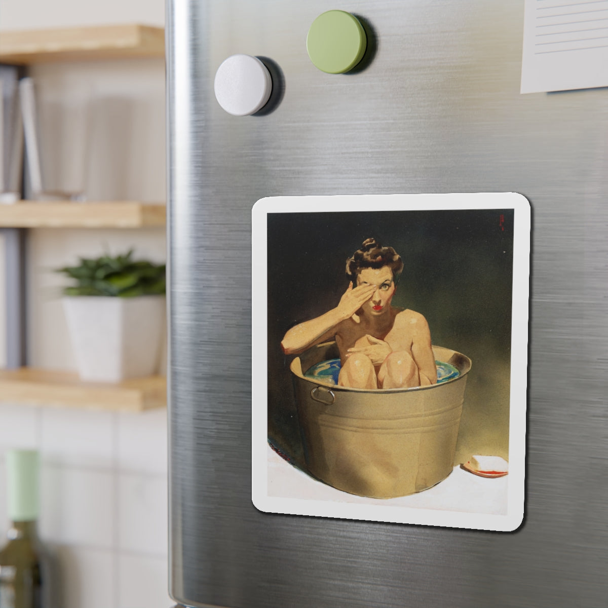 Boiling Point (Magazine Illustration) Refrigerator Magnet-The Sticker Space