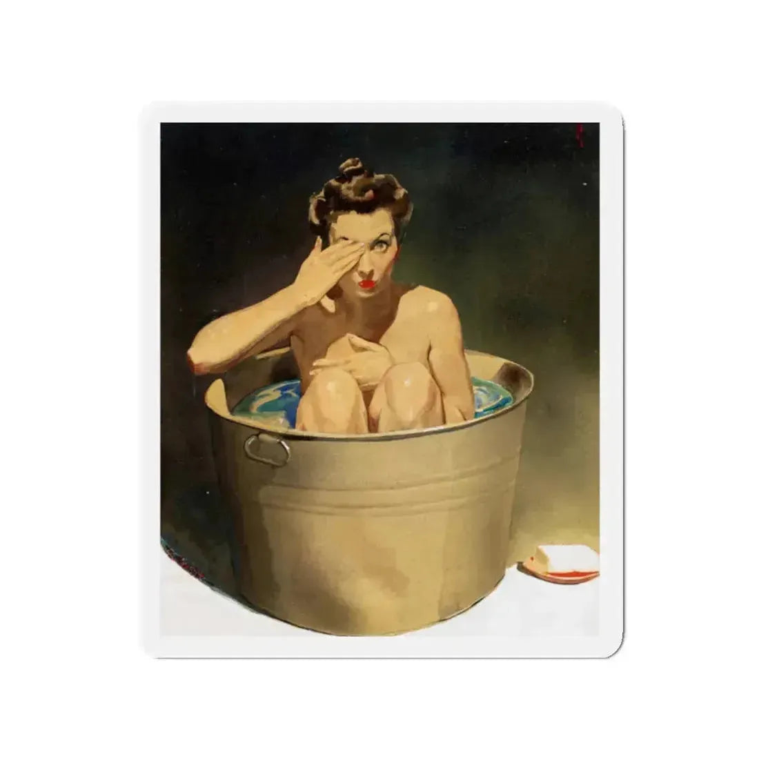 Boiling Point (Magazine Illustration) Refrigerator Magnet 2 Inch Die-Cut - The Sticker Space