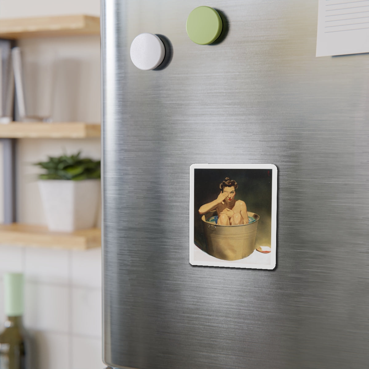 Boiling Point (Magazine Illustration) Refrigerator Magnet-The Sticker Space