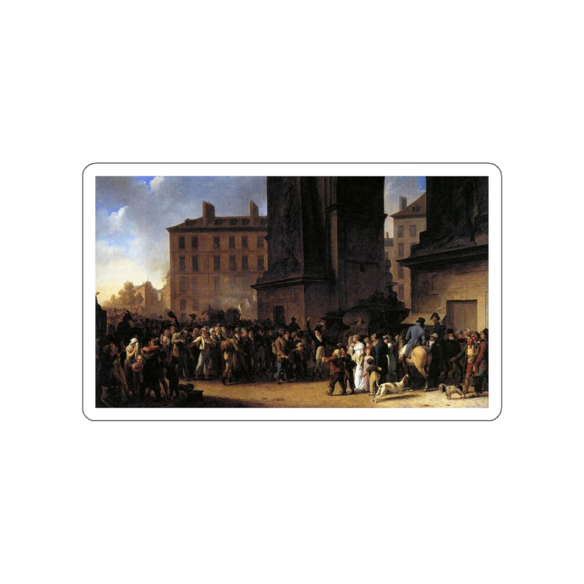 BOILLY, Louis Leopold - 3boilly (Artwork) STICKER Vinyl Die-Cut Decal-White-The Sticker Space