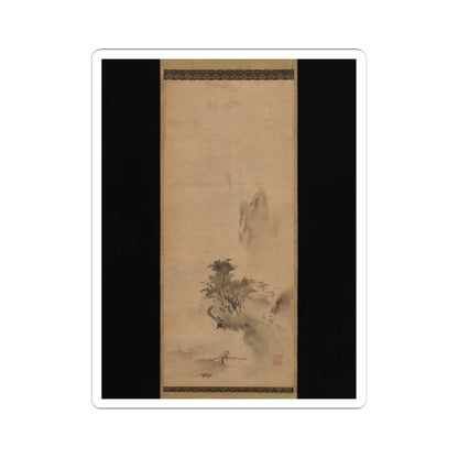 Bokushō Shūshō - Splashed-Ink Landscape - early 16th century v1 - STICKER Vinyl Kiss-Cut Decal