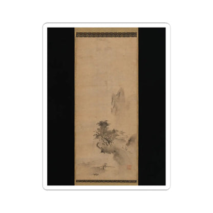 Bokushō Shūshō - Splashed-Ink Landscape - early 16th century v1 - STICKER Vinyl Kiss-Cut Decal