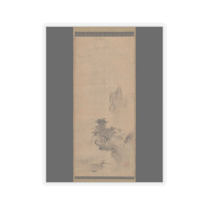 Bokushō Shūshō - Splashed-Ink Landscape - early 16th century v1 - STICKER Vinyl Kiss-Cut Decal