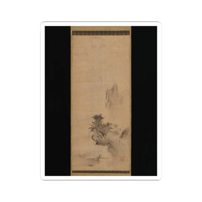 Bokushō Shūshō - Splashed-Ink Landscape - early 16th century v1 - STICKER Vinyl Kiss-Cut Decal