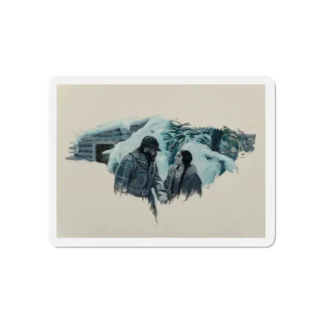 Bold Promises (Magazine Illustration) Refrigerator Magnet 5 Inch Die-Cut - The Sticker Space