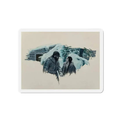 Bold Promises (Magazine Illustration) Refrigerator Magnet - The Sticker Space