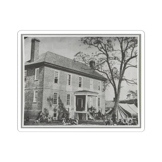 Bolling House Originally Named  Mitchell's  (Later  Bull Hill ), Possibly Located in Hopewell, Va. 001(2) (U.S. Civil War) STICKER Vinyl Kiss-Cut Decal 2 Inch White - The Sticker Space