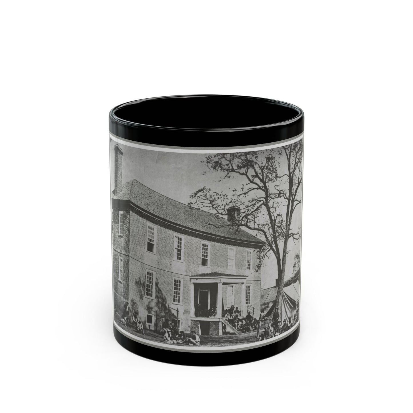 Bolling House Originally Named  Mitchell's  (Later  Bull Hill ), Possibly Located In Hopewell, Va. 001(2) (U.S. Civil War) Black Coffee Mug