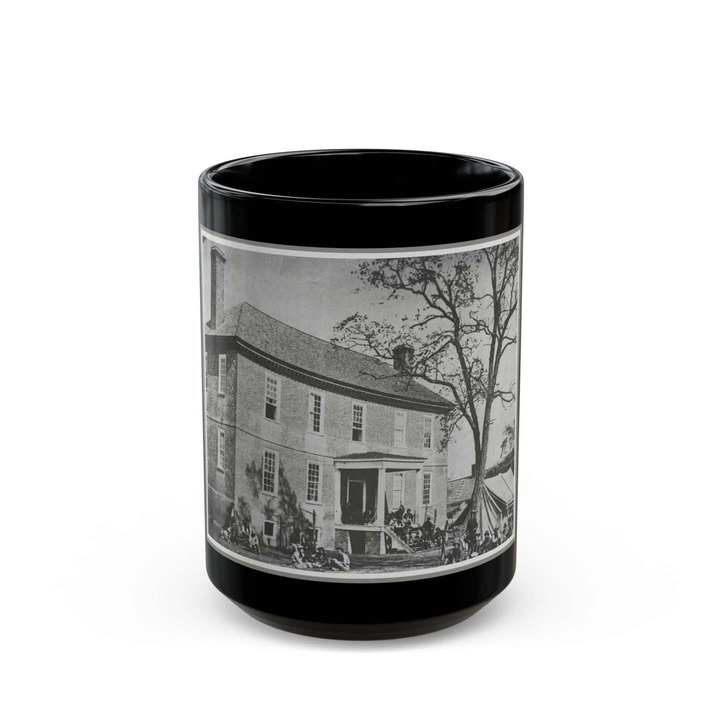 Bolling House Originally Named  Mitchell's  (Later  Bull Hill ), Possibly Located In Hopewell, Va. 001(2) (U.S. Civil War) Black Coffee Mug