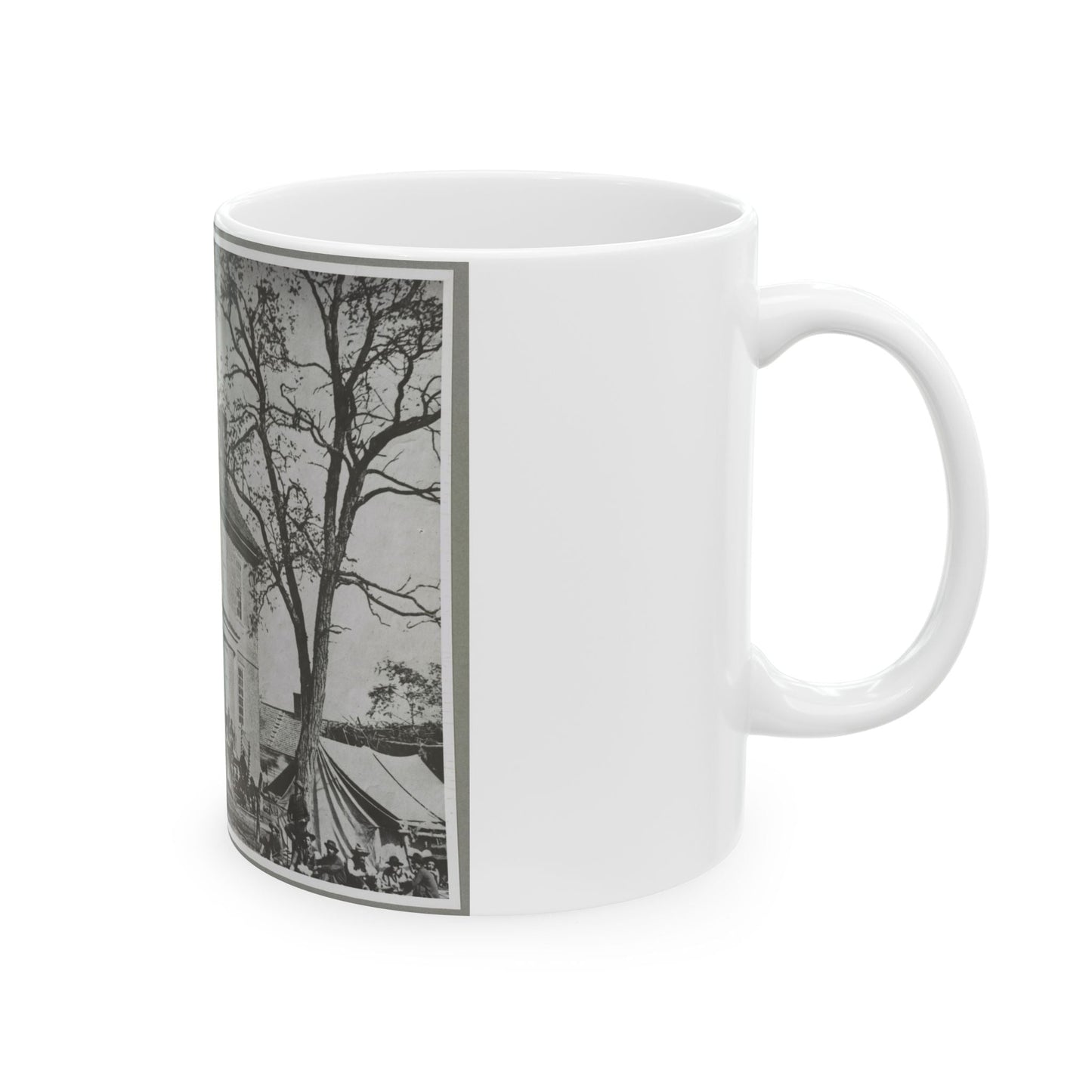 Bolling House Originally Named  Mitchell's  (Later  Bull Hill ), Possibly Located In Hopewell, Va. 001(2) (U.S. Civil War) White Coffee Mug