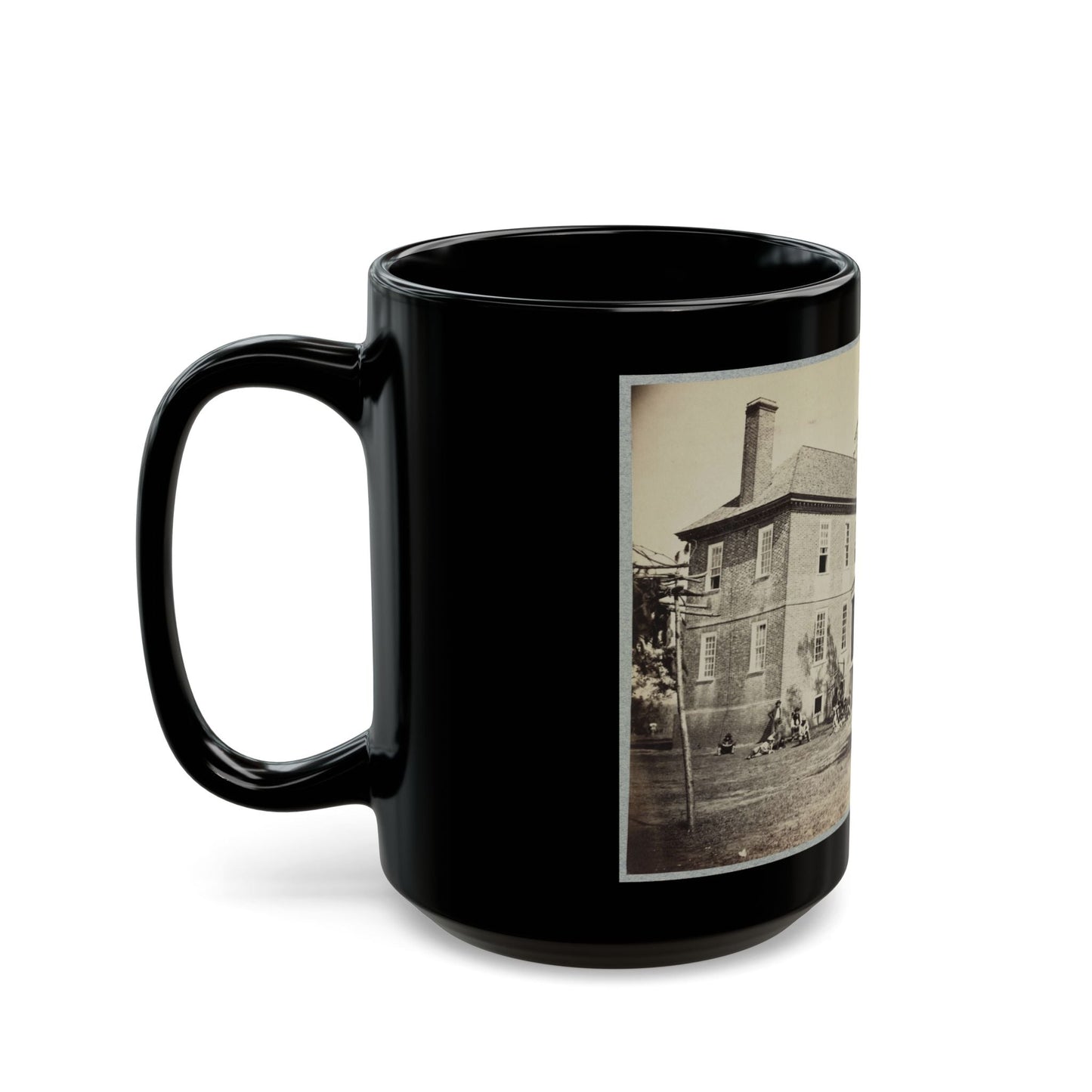 Bolling House Originally Named  Mitchell's  (Later  Bull Hill ), Possibly Located In Hopewell, Va.(2) (U.S. Civil War) Black Coffee Mug