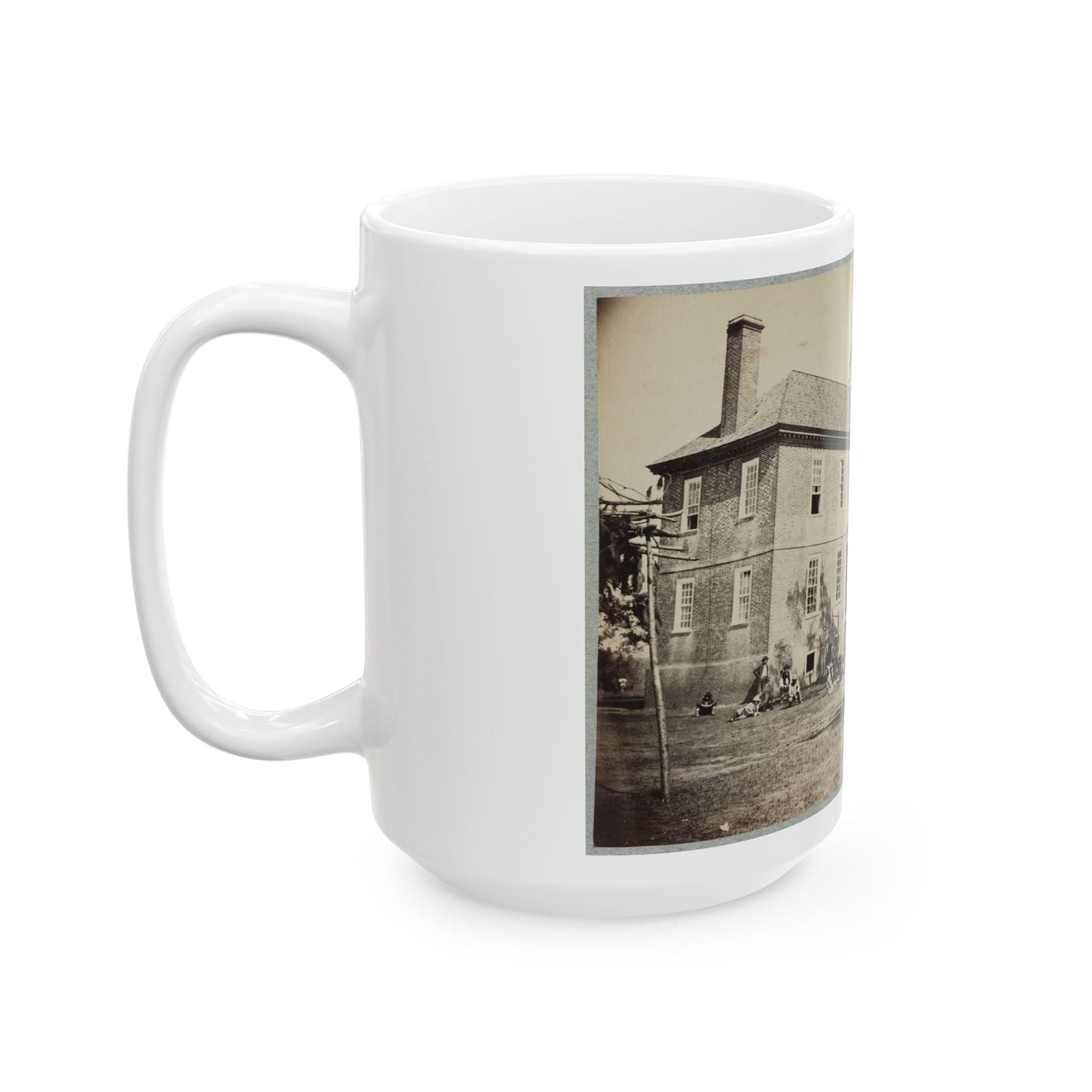 Bolling House Originally Named  Mitchell's  (Later  Bull Hill ), Possibly Located In Hopewell, Va.(2) (U.S. Civil War) White Coffee Mug